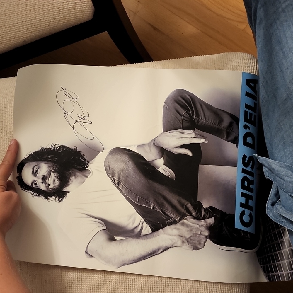 Chris D'Elia signed autograph poster